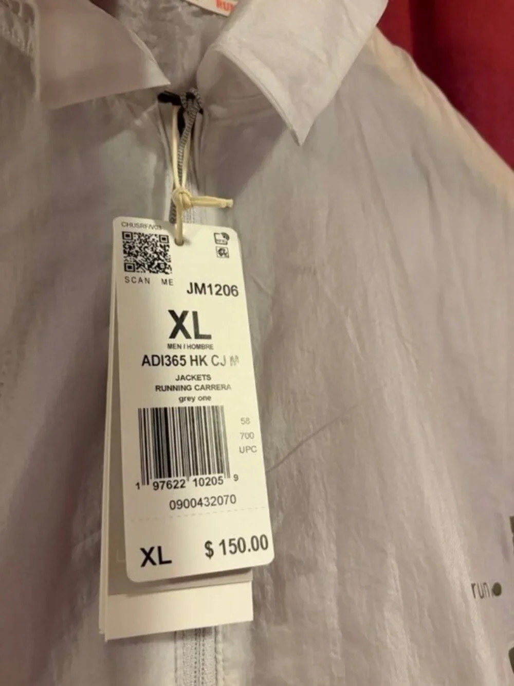 Adidas Adi 365 X H.Koumori Running Coach Jacket White mens size XL JM1206
